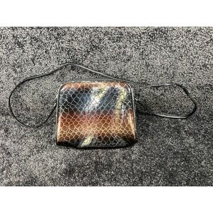 Vintage Vittorio Chic Snakeskin Print Purse Evening Bag